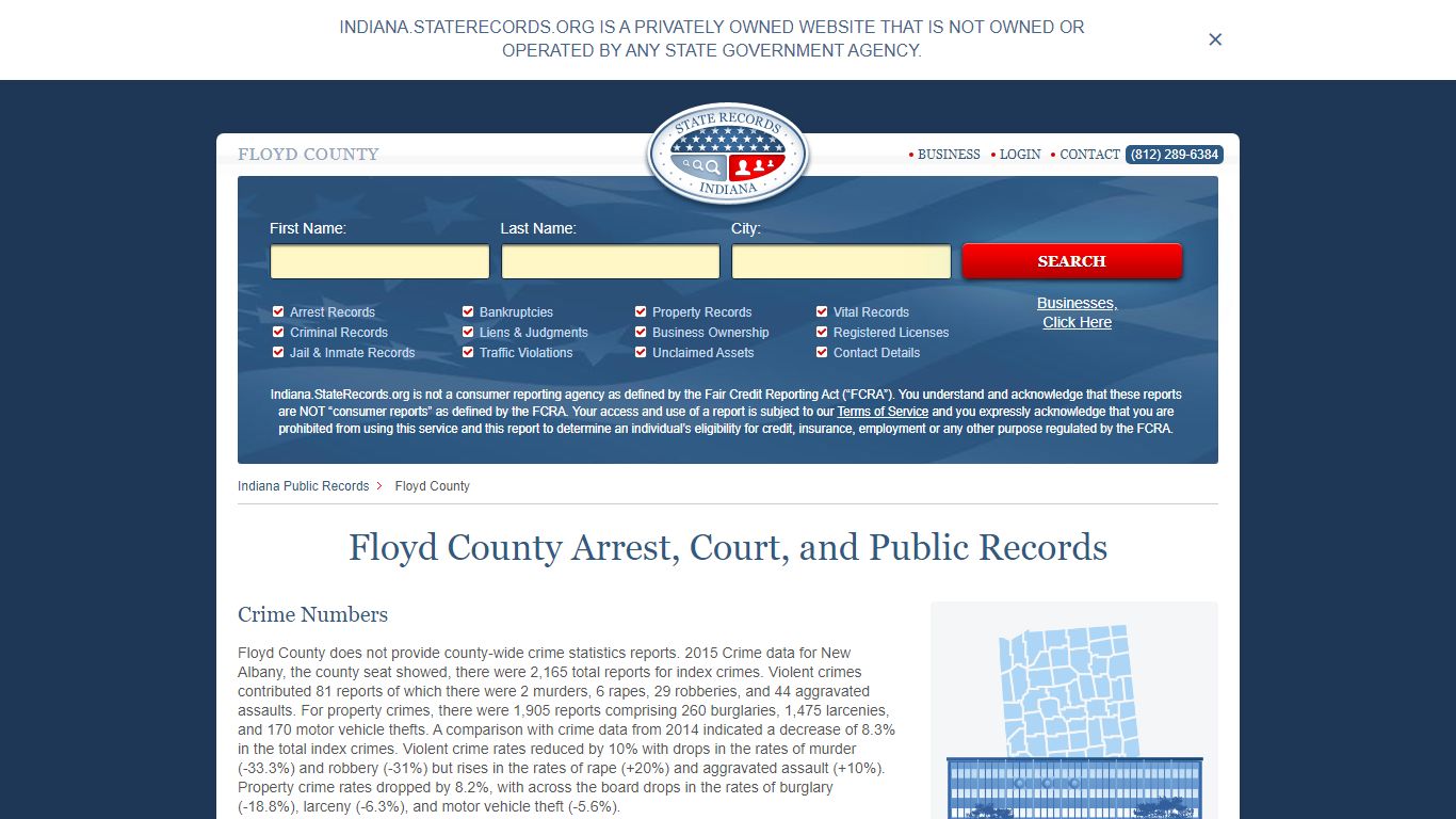 Floyd County Arrest, Court, and Public Records